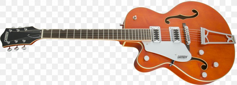Acoustic Guitar Electric Guitar Gretsch 6128 Bass Guitar Gibson ES-335, PNG, 2400x862px, Watercolor, Cartoon, Flower, Frame, Heart Download Free