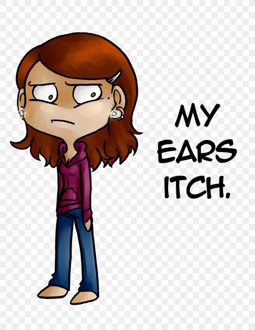 Itch Comics Ear Cartoon Drawing, PNG, 900x1165px, Watercolor, Cartoon, Flower, Frame, Heart Download Free