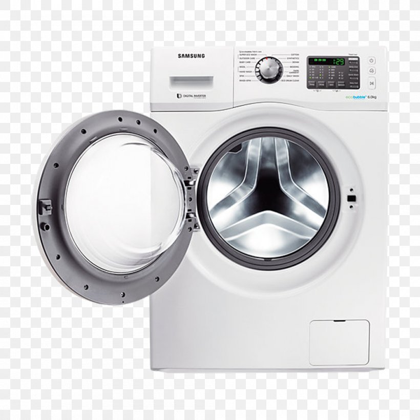 Washing Machines Samsung Washing Machine, PNG, 1000x1000px, Washing Machines, Ceramic Heater, Cleaning, Clothes Dryer, Haier Hwt10mw1 Download Free