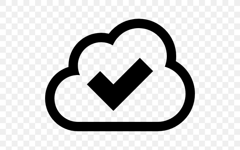 Check Mark Cloud Computing Cloud Storage, PNG, 512x512px, Check Mark, Area, Black And White, Checkbox, Cloud Computing Download Free