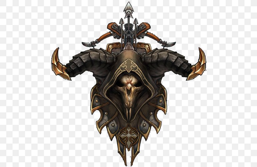 Diablo III World Of Warcraft Demon Coat Of Arms, PNG, 500x535px, Diablo Iii, Art, Coat Of Arms, Cold Weapon, Crest Download Free