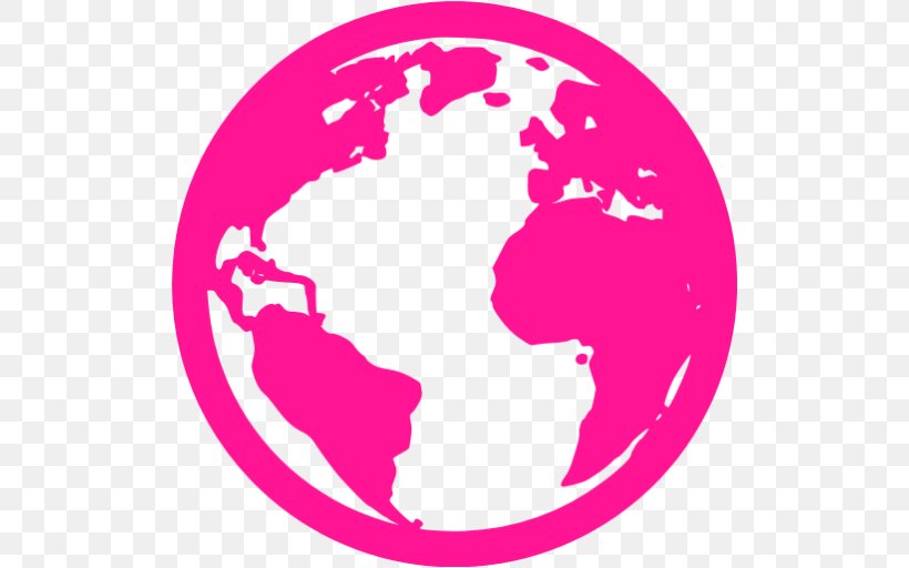 Globe World Earth, PNG, 512x512px, Globe, Area, Earth, Google Earth, Magenta Download Free