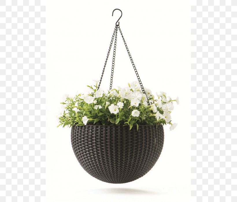 Hanging Basket Flowerpot Keter Plastic Garden, PNG, 700x700px, Hanging Basket, Basket, Flower Garden, Flowerpot, Garden Download Free