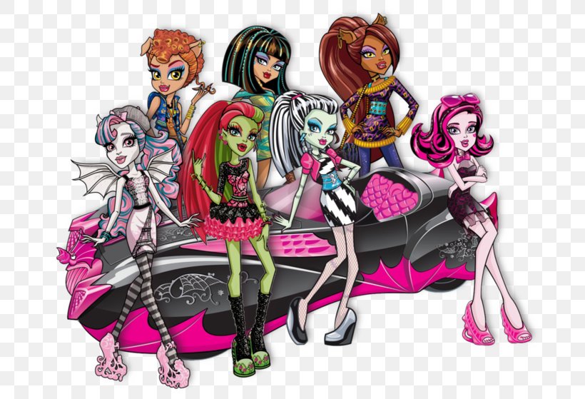 Monster High Coloring Book Clip Art, PNG, 700x559px, Watercolor, Cartoon, Flower, Frame, Heart Download Free