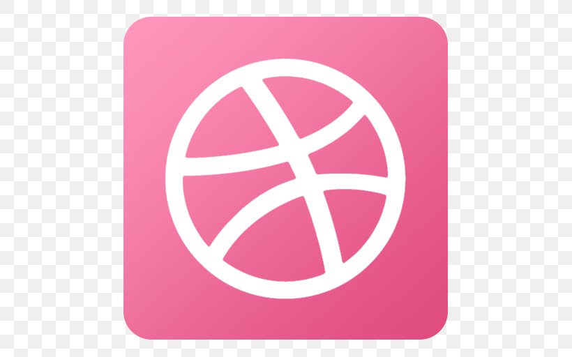 Pink Symbol Brand Circle, PNG, 512x512px, Social Media, Brand, Button, Dribbble, Icon Design Download Free