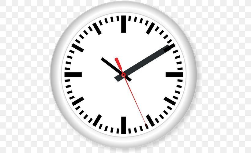 Alarm Clocks Clip Art, PNG, 500x500px, Clock, Alarm Clocks, Area, Digital Clock, Document Download Free