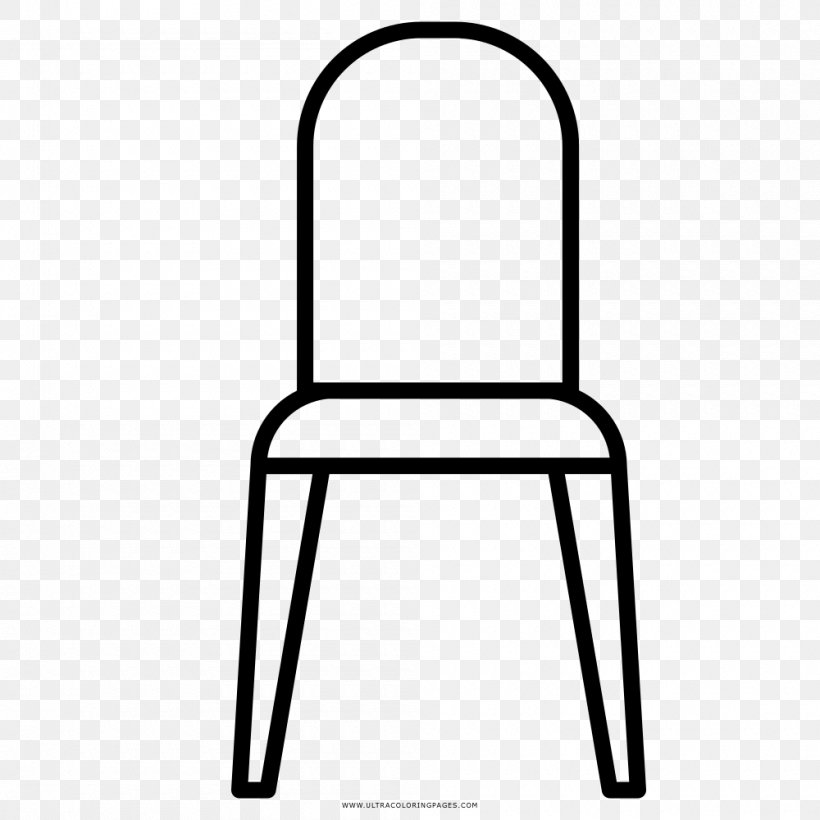 Chair Furniture Table Coloring Book Drawing, PNG, 1000x1000px, Chair, Black And White, Book, Brand, Coloring Book Download Free