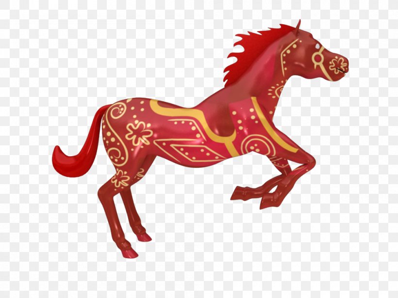 Horse Carousel Pony Animation Stallion, PNG, 1000x750px, 3d Computer Graphics, 3d Modeling, 3d Printing, Horse, Amusement Park Download Free
