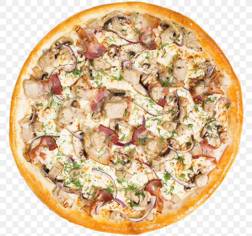 Pizza Delivery Sushi Ham, PNG, 768x768px, Pizza, American Food, Bacon, California Style Pizza, Cheese Download Free