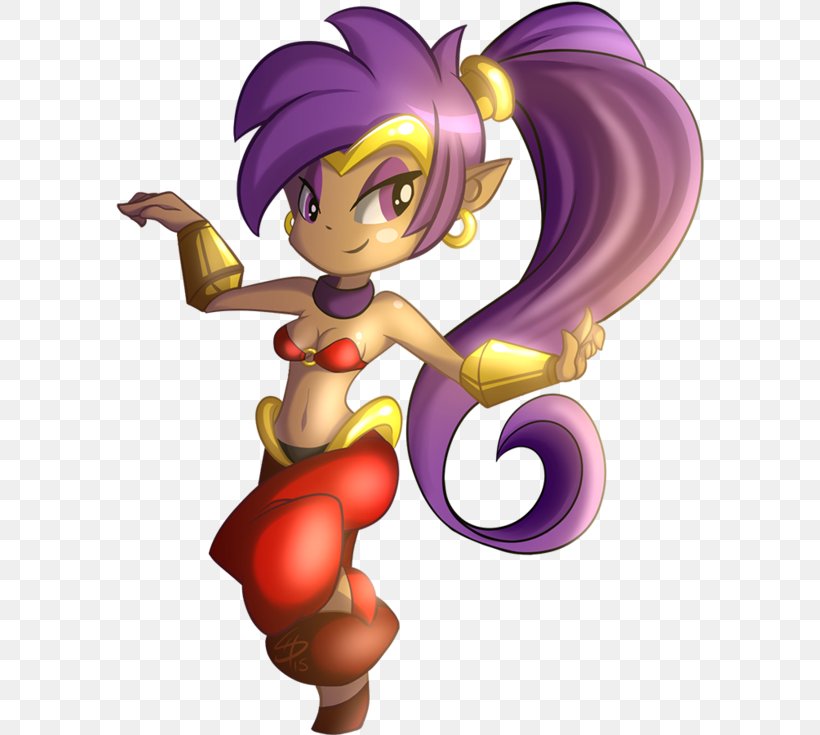 Shantae: Risky's Revenge Shantae: Half-Genie Hero Fairy Clip Art, PNG, 600x735px, Watercolor, Cartoon, Flower, Frame, Heart Download Free
