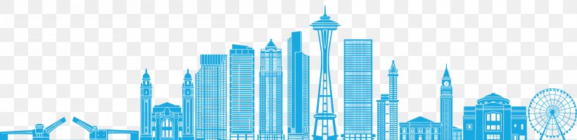 Skyline Stock Photography Seattle, PNG, 2000x490px, Skyline, Building, City, Daytime, Drawing Download Free