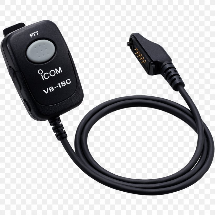 Walkie-talkie Icom Incorporated Voice-operated Switch Microphone Radio, PNG, 1000x1000px, Walkietalkie, Ac Adapter, Adapter, Aerials, Cable Download Free