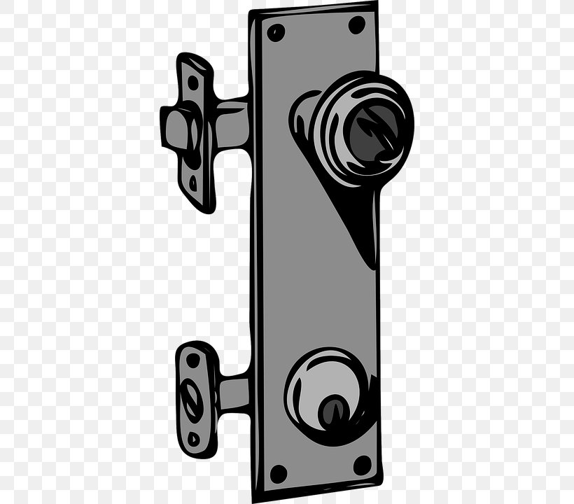 Door Handle Lock Clip Art, PNG, 364x720px, Door Handle, Audio, Black And White, Builders Hardware, Door Download Free