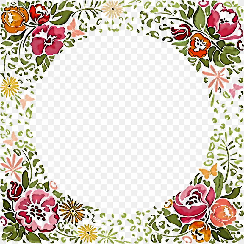 Flower Circle Frame Floral Circle Frame, PNG, 1358x1358px, Flower Circle Frame, Circle, Floral Circle Frame, Floral Design, Flower Download Free