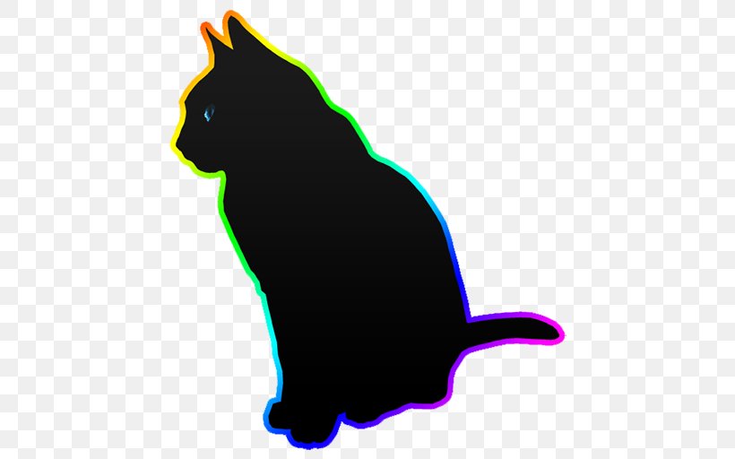 Black Cat Whiskers Silhouette Clip Art, PNG, 512x512px, Black Cat, Black, Carnivoran, Cat, Cat Like Mammal Download Free