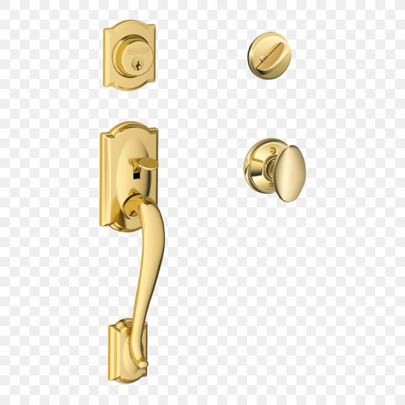 Door Handle Schlage Dead Bolt, PNG, 1000x1000px, Door Handle, Brass, Dead Bolt, Door, Door Furniture Download Free