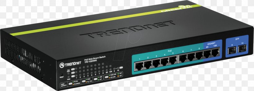 Gigabit Ethernet Power Over Ethernet Network Switch Computer Port, PNG, 1975x710px, Gigabit Ethernet, Audio Receiver, Computer Component, Computer Network, Computer Port Download Free