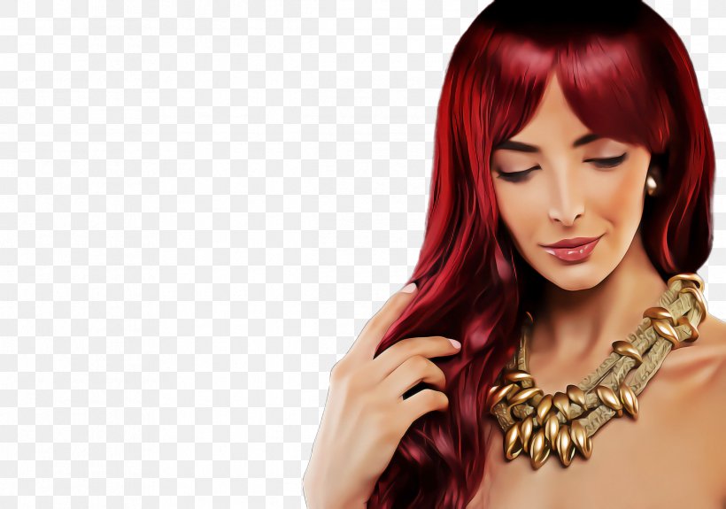 Hair Face Hairstyle Hair Coloring Red, PNG, 2388x1676px, Hair, Beauty, Chin, Eyebrow, Face Download Free