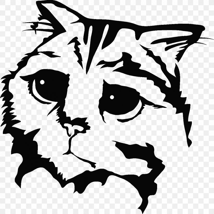 Whiskers Drawing Line Art Clip Art, PNG, 1200x1200px, Whiskers, Art, Artwork, Black, Black And White Download Free