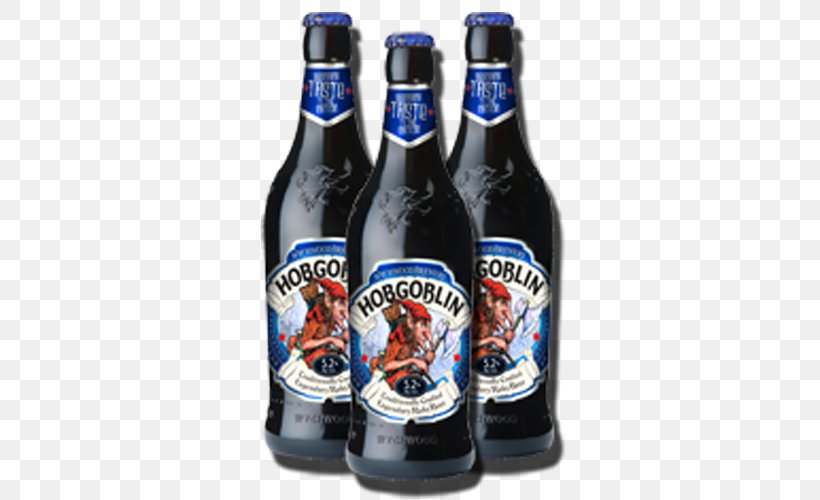 Liqueur Beer Bottle Wychwood Brewery Wychwood Hobgoblin, PNG, 500x500px, Liqueur, Alcoholic Beverage, Alcoholic Drink, Ale, Beer Download Free