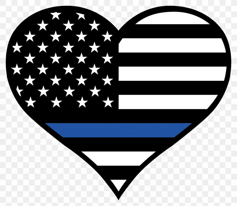 Thin Blue Line Law Enforcement Sticker Police Officer United States, PNG, 1281x1111px, Thin Blue Line, Black And White, Decal, Flag Of The United States, Heart Download Free