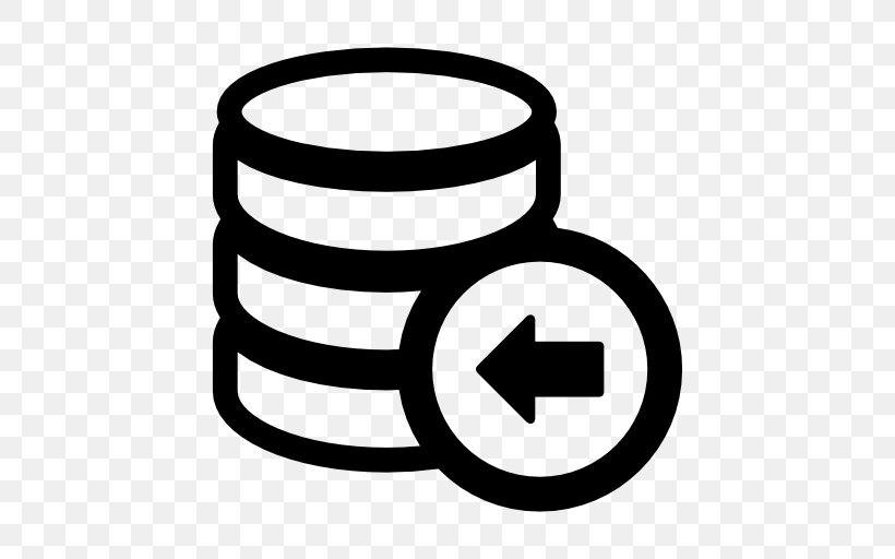 Database Backup Clip Art, PNG, 512x512px, Database, Area, Backup, Black And White, Brand Download Free