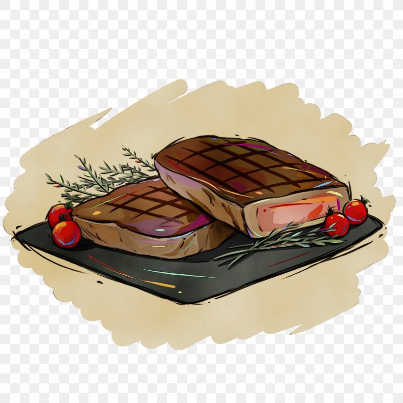 Food Dish Cuisine Roast Beef Ingredient, PNG, 2000x2000px, Watercolor, Breakfast, Cuisine, Dish, Food Download Free