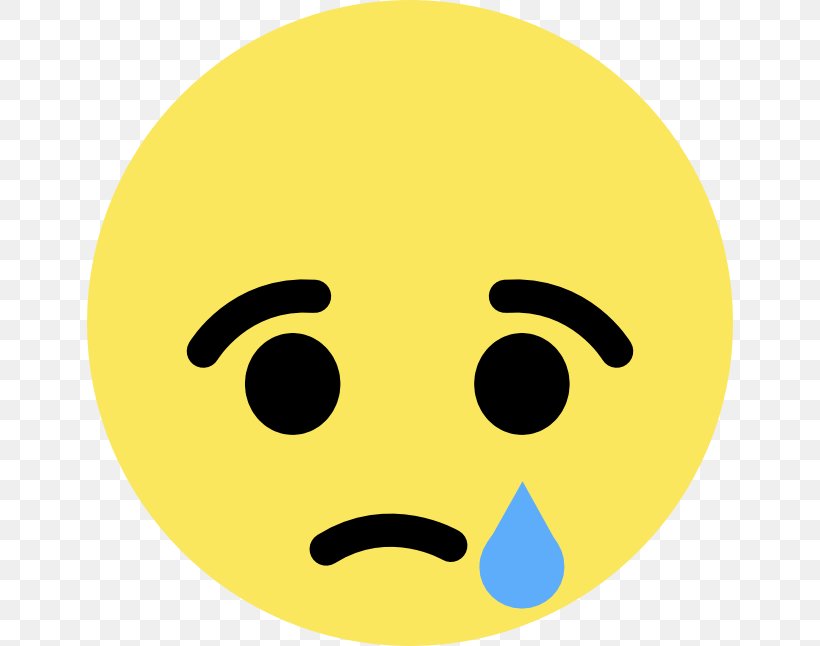 Smiley Facebook Emoticon Sadness Emoji, PNG, 646x646px, Smiley, Crying, Emoji, Emoticon, Face Download Free