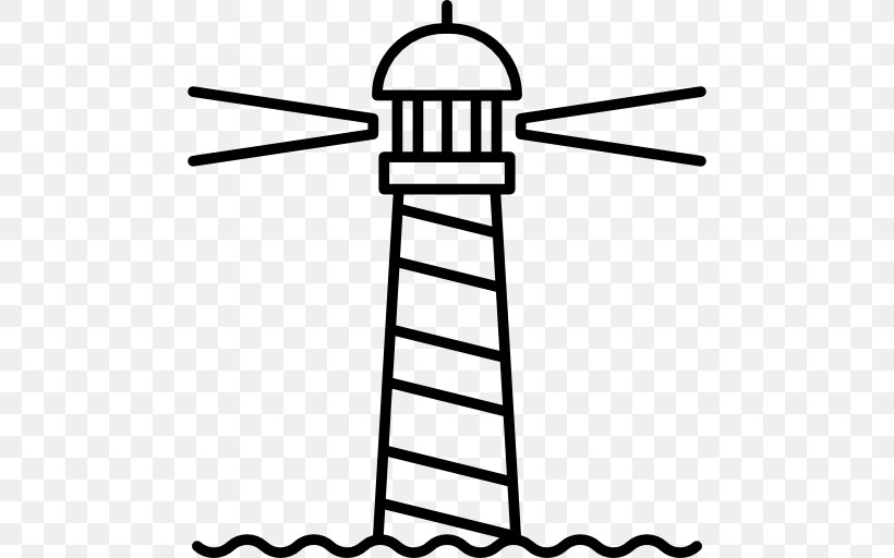 Vector Lighthouse, PNG, 512x512px, Icon Design, Black And White, Line Art, Navigation Download Free