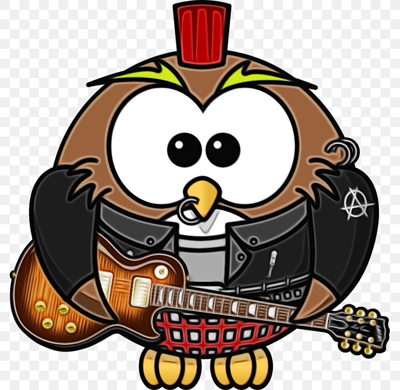 Owl Punk Rock Bird Illustrations Punk Subculture, PNG, 779x800px, Watercolor, Bird, Bird Illustrations, Cartoon, Games Download Free