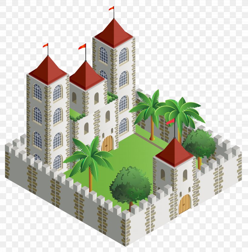 Puzz 3D Castle 3D Computer Graphics Drawing Clip Art, PNG, 6276x6397px, 3d Computer Graphics, Building, Computer Graphics, Illustration, Tree Download Free