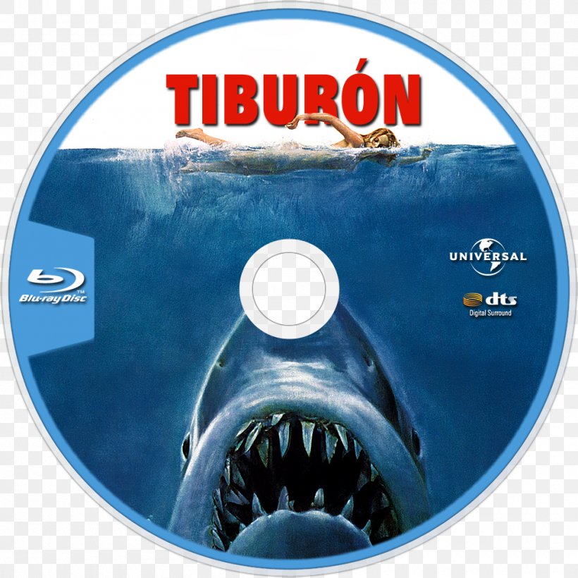 Shark Jaws Blu-ray Disc Compact Disc Book, PNG, 1000x1000px, Shark, Bluray Disc, Book, Brand, Cartilaginous Fish Download Free