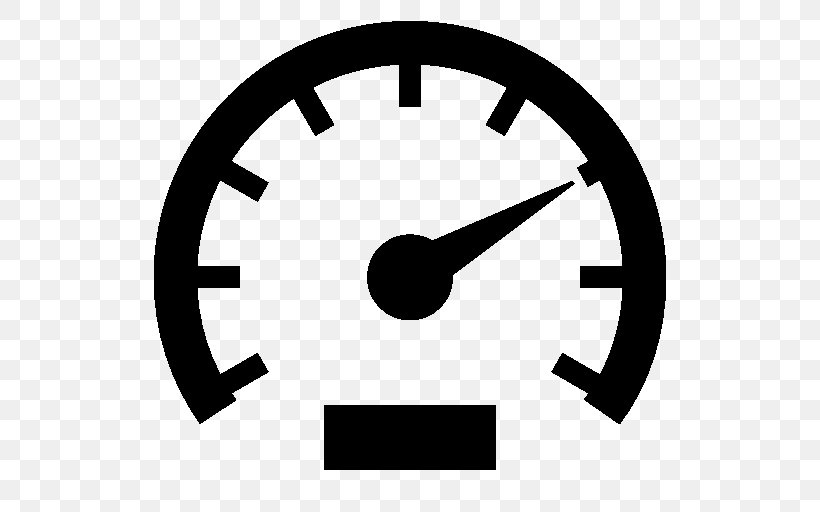 Speedometer Motor Vehicle, PNG, 512x512px, Speedometer, Black And White, Brand, Clock, Dashboard Download Free