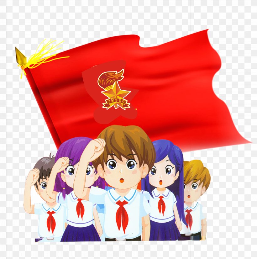 Young Pioneers Of China Pioneer Movement Red Scarf, PNG, 6583x6634px, Young Pioneers Of China, Cartoon, Child, Education, Fictional Character Download Free