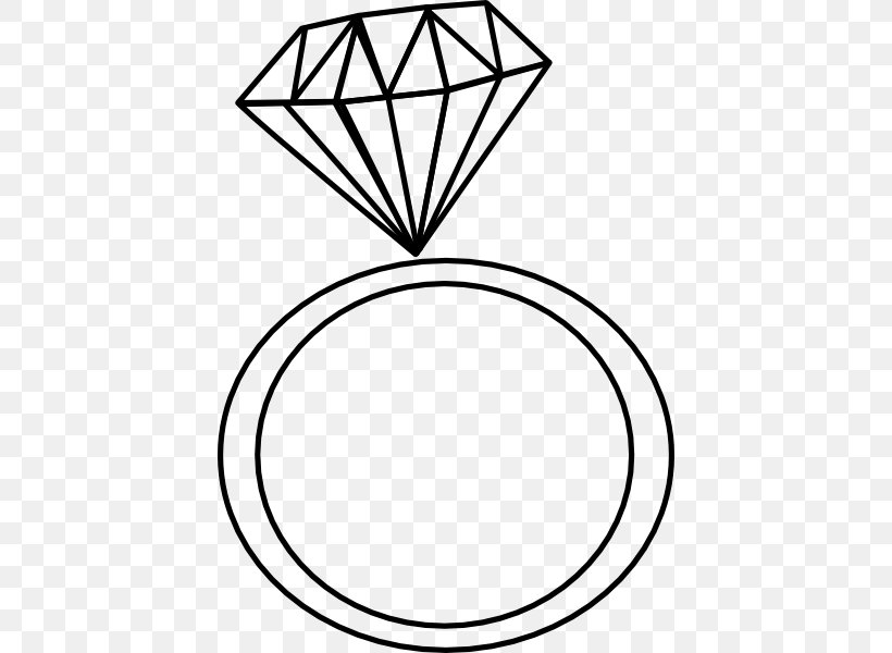 Engagement Ring Diamond Wedding Ring Clip Art, PNG, 420x600px, Ring, Area, Black And White, Diamond, Diamond Color Download Free