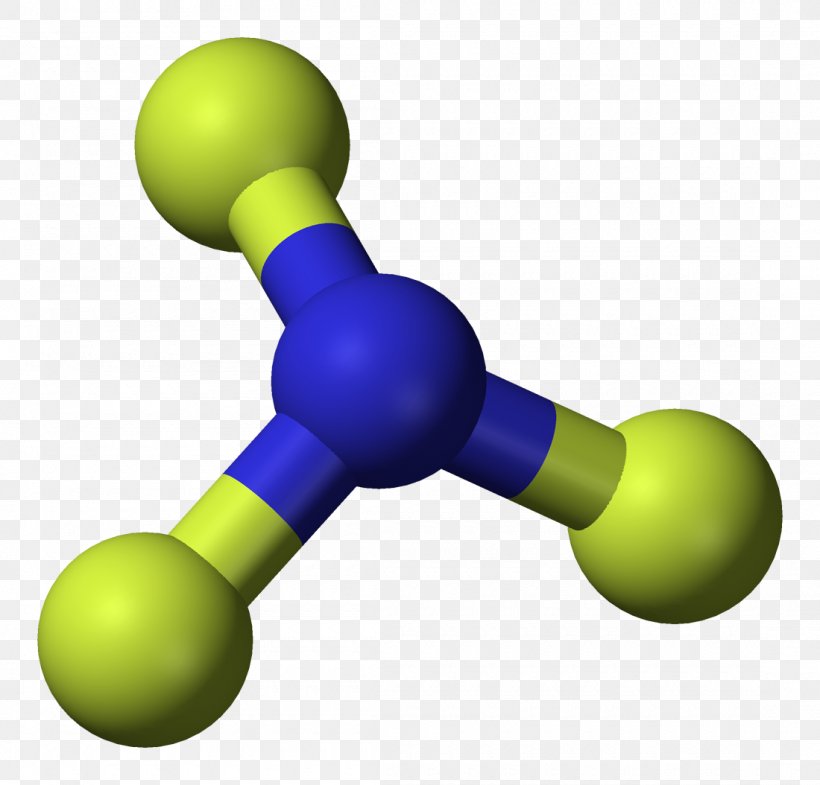 Nitrogen Trifluoride Molecule Ball-and-stick Model Trigonal Pyramidal Molecular Geometry, PNG, 1100x1054px, Nitrogen Trifluoride, Atom, Ballandstick Model, Chemical Bond, Chlorine Trifluoride Download Free