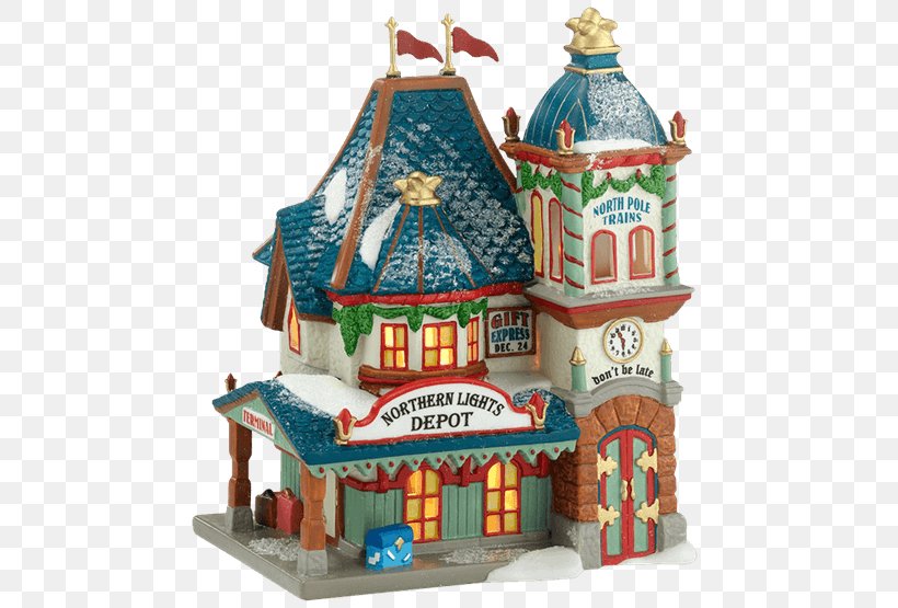 North Pole Department 56 Santa Claus Christmas Gingerbread House, PNG, 555x555px, North Pole, Christmas, Christmas Decoration, Christmas Lights, Christmas Ornament Download Free