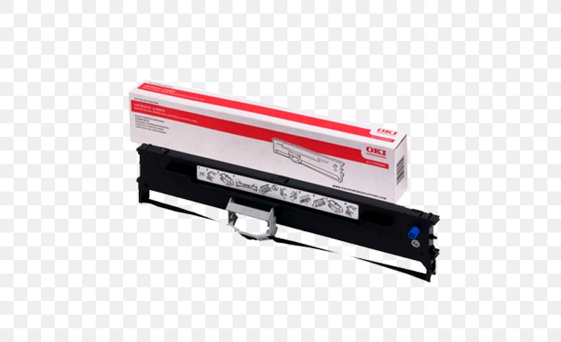 OKI Black Ribbon Oki Electric Industry Printer Lexmark Toner Cartridge, Black, PNG, 500x500px, Ribbon, Automotive Exterior, Hardware, Oki Electric Industry, Printer Download Free