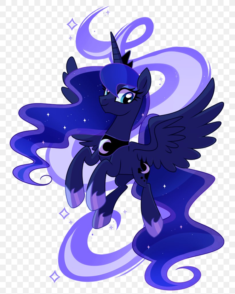 Princess Luna My Little Pony Twilight Sparkle Princess Celestia, PNG, 781x1022px, Princess Luna, Cartoon, Cobalt Blue, Electric Blue, Equestria Download Free