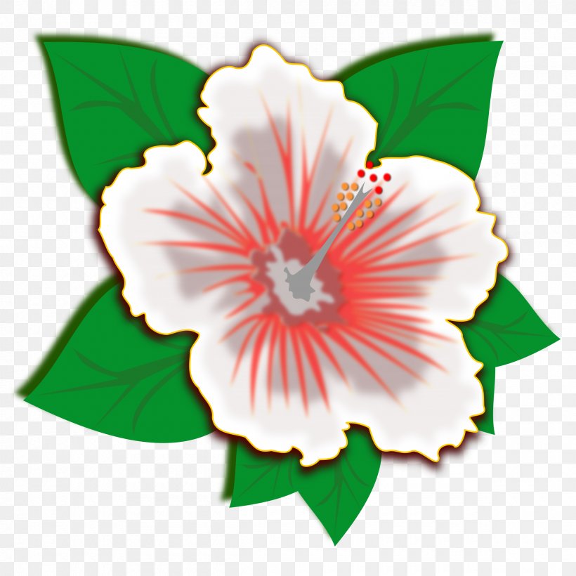 Clip Art Image Openclipart Flower, PNG, 2400x2400px, Flower, Cut Flowers, Drawing, Flowering Plant, Hawaiian Hibiscus Download Free
