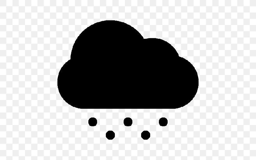 Cloud Weather Clip Art, PNG, 512x512px, Cloud, Black, Black And White, Heart, Rain Download Free