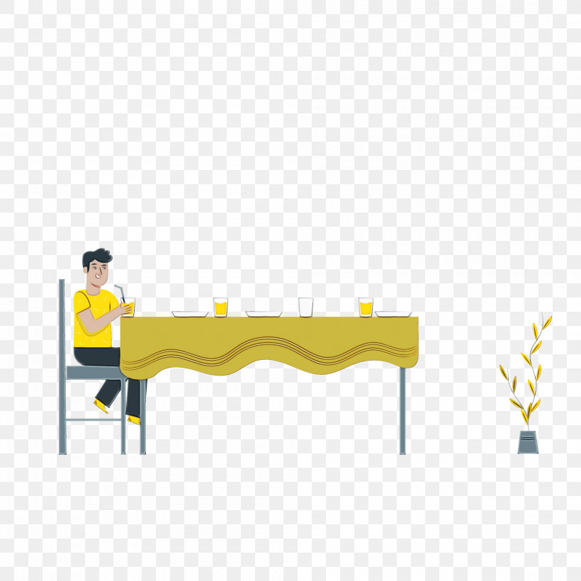 Yellow Line Meter Cartoon Furniture, PNG, 2000x2000px, Watercolor, Cartoon, Furniture, Geometry, Line Download Free