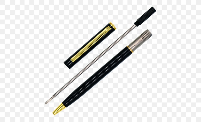 Ballpoint Pen Ink Metal, PNG, 500x500px, Pen, Ballpoint Pen, Black, Dimension, Gift Download Free