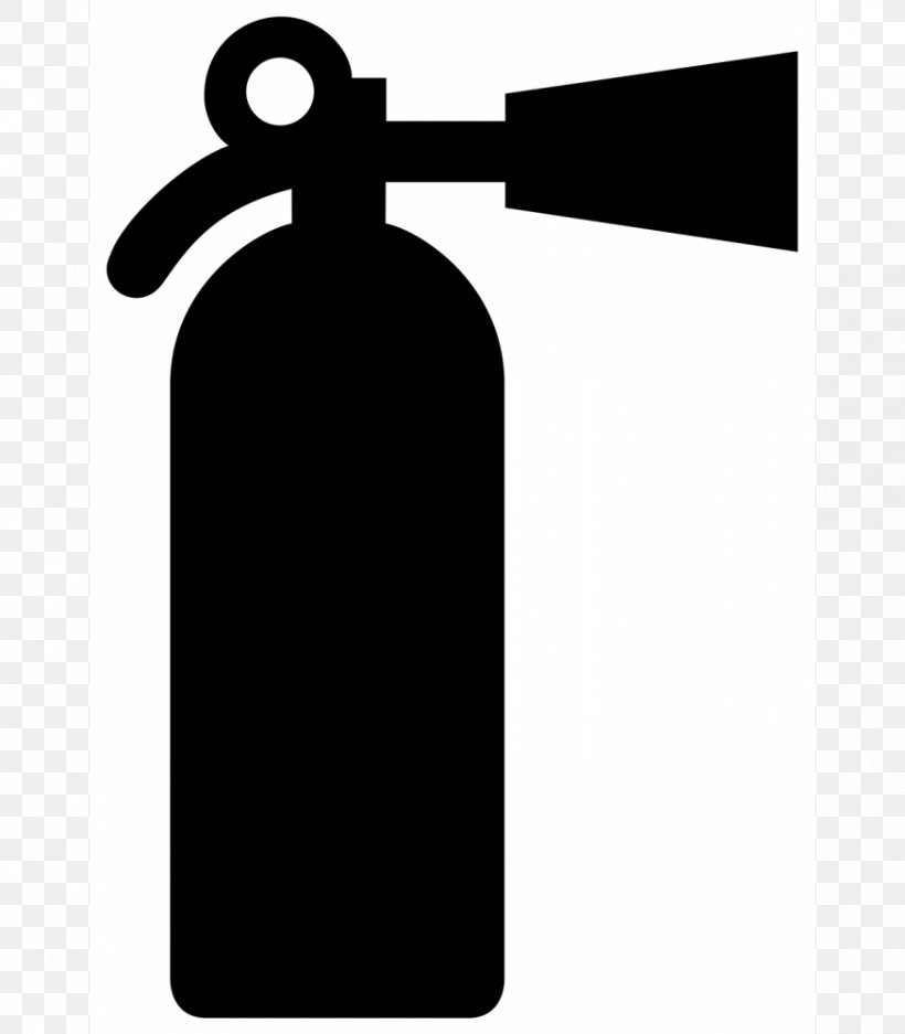 Fire Extinguishers Sign Clip Art, PNG, 875x1000px, Fire Extinguishers, Black, Black And White, Bottle, Fire Download Free