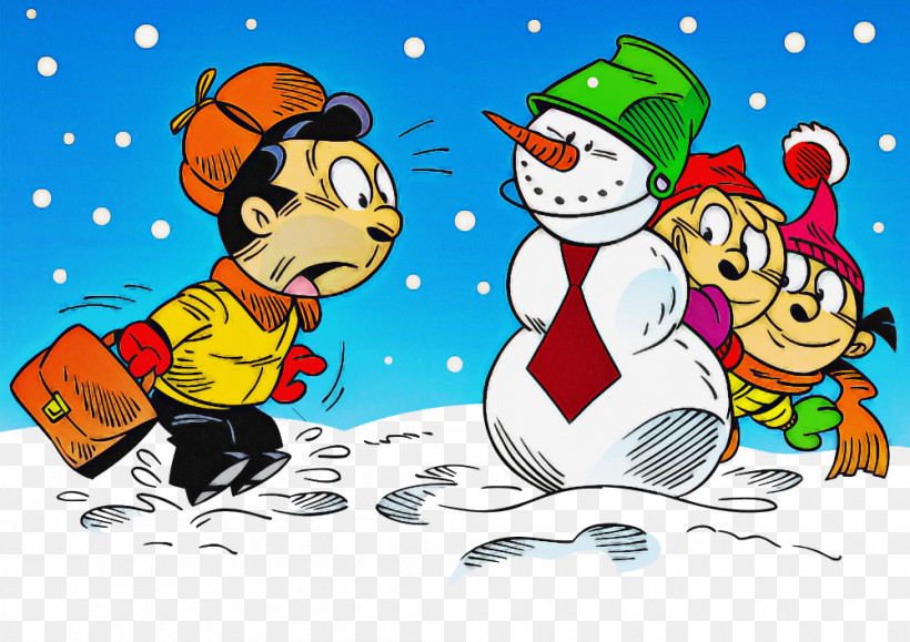 Snowman, PNG, 1000x707px, Cartoon, Animation, Christmas, Christmas Eve, Playing In The Snow Download Free