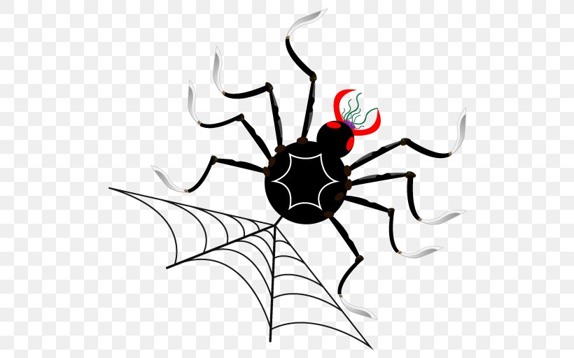 Spider Halloween Trick-or-treating, PNG, 512x512px, Spider, Arachnid, Arthropod, Black And White, Halloween Download Free