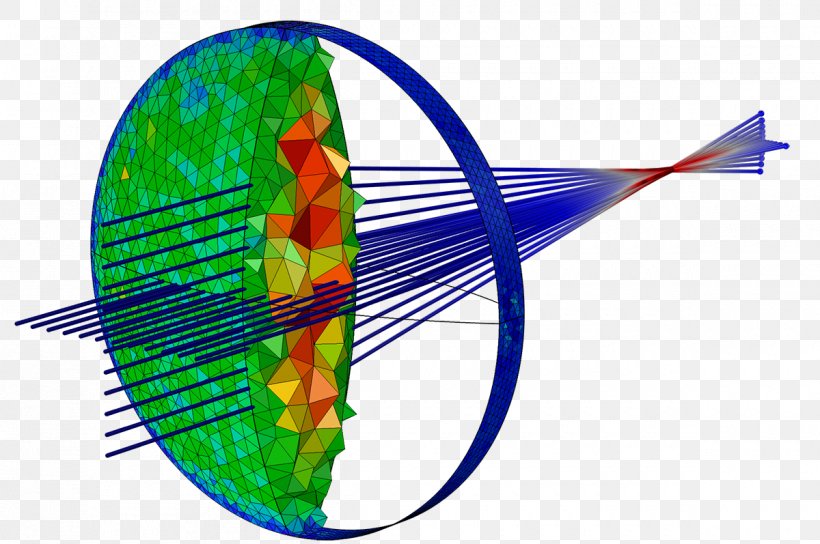 COMSOL Multiphysics Geometrical Optics Ray, PNG, 1200x797px, Comsol Multiphysics, Collimated Light, Convex, Finite Element Method, Geometrical Optics Download Free