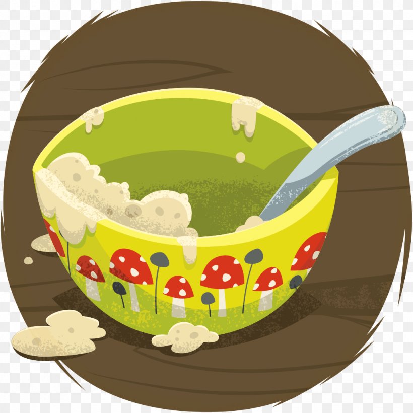 Porridge Bowl Tableware Clip Art, PNG, 1024x1024px, Porridge, Bowl, Cartoon, Expense, Food Download Free