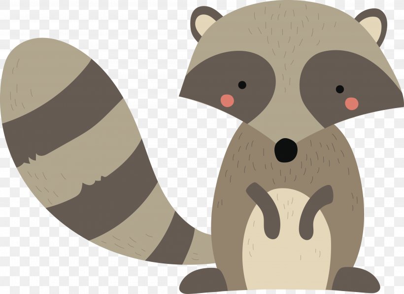 Raccoon Animal Illustration, PNG, 3774x2745px, Raccoon, Animal, Bear, Carnivoran, Cartoon Download Free