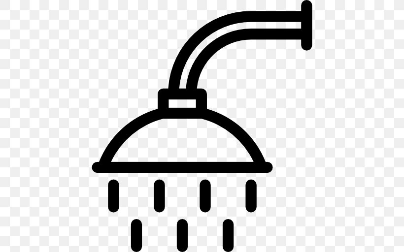 Shower Bathroom Washing, PNG, 512x512px, Shower, Bathing, Bathroom, Bathtub, Black And White Download Free